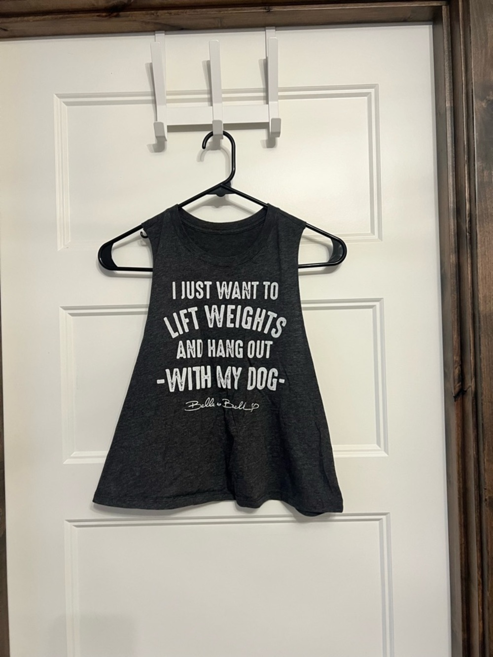 Dog Lover Charcoal Gray Muscle Tee (fits S/M)